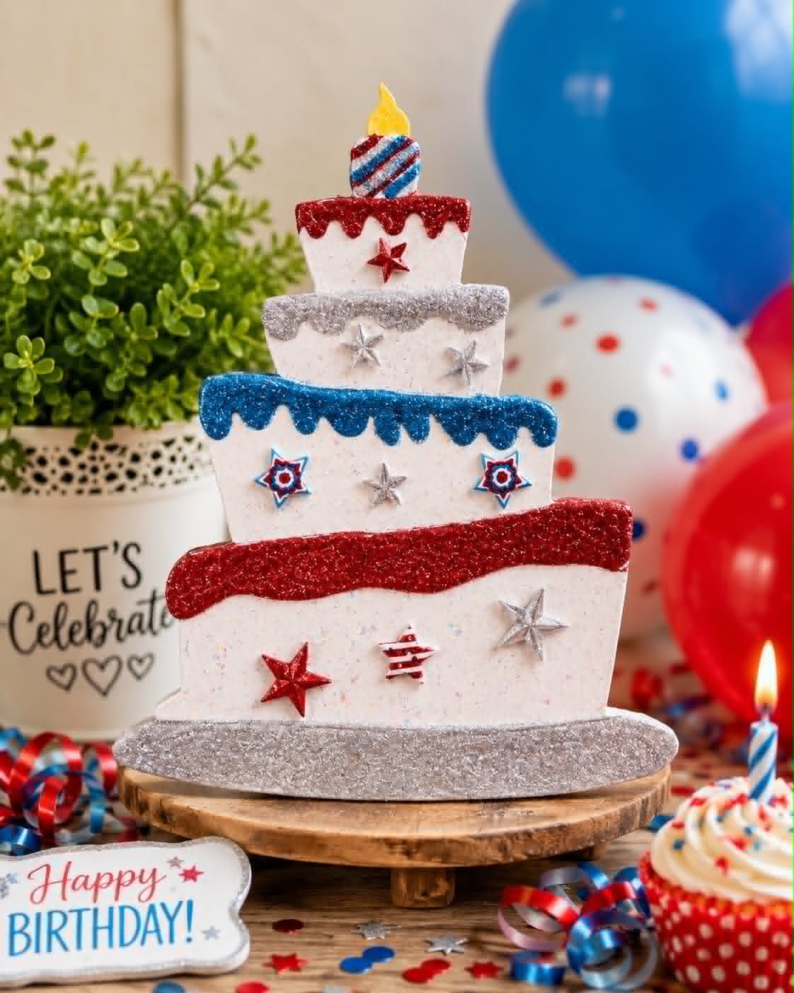Birthday Cake, Ice Cream Sundae, Bless Our Home Signs